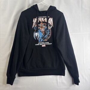 Marvel Spider Man 2 Hoodie Men's Small Black Long Sleeve